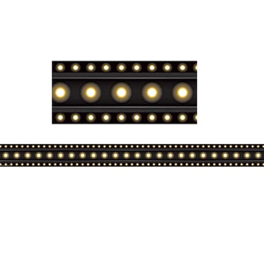 Teacher Created Resources Black Marquee Straight Borders, 210ft.